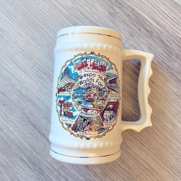 Vintage EXPO 74 World Fair collectible beer mug stein - Picture 1 of 2